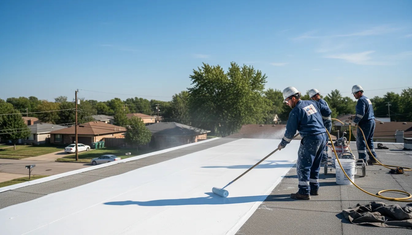 Commercial roof coating in Greenfield Park, NY near me